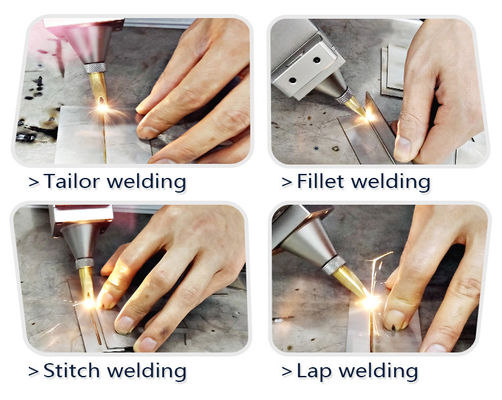 Purple Horn Handheld Laser Welding Machine Metal Sheet Aluminium 500w 1000w