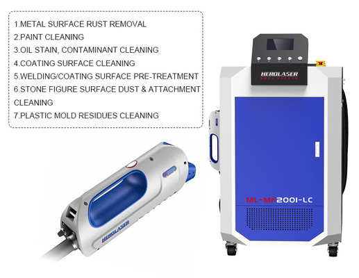 PW CW Optical Fiber Laser Cleaning Machine For Rust Removal HEROLASER 1000w