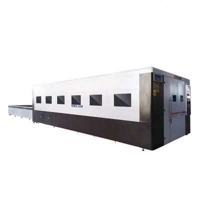 Sheet Metal Purple Horn Optical Fiber Laser Cutting Machine With Exchange Platform