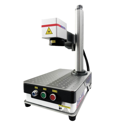100w IPG Desktop Optical Fiber Laser Engraving Machine For Metal Spare Parts Label