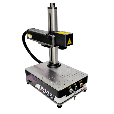 100w IPG Desktop Optical Fiber Laser Engraving Machine For Metal Spare Parts Label