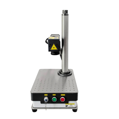 100w IPG Desktop Optical Fiber Laser Engraving Machine For Metal Spare Parts Label
