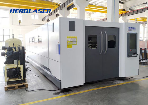 Herolaser Equipment High Strength 12000W Fiber Optic Laser Cutter Non Deformation