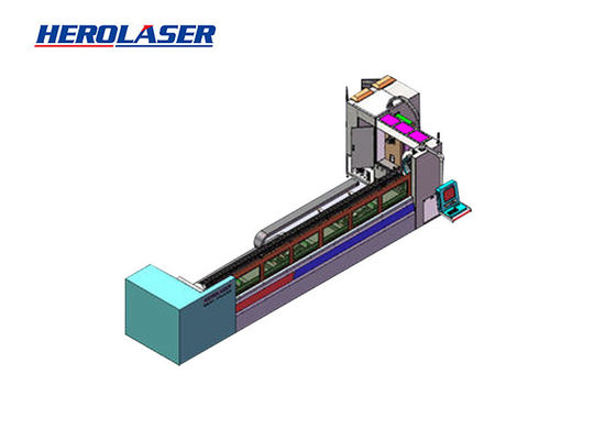Fully Automatic Model 1500W RECI CNC Tube Cutting Machine Cypcut Control