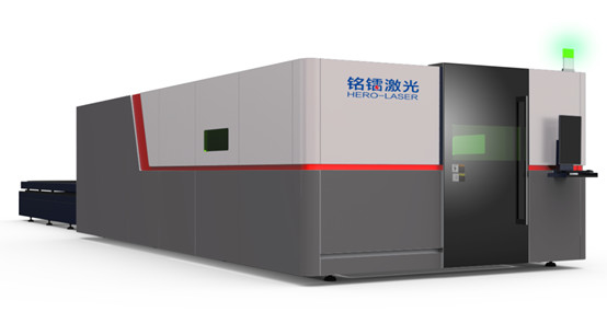 Herolaser 12KW Enclosed Sheet Metal Laser Cutter With Double Exchange Platforms