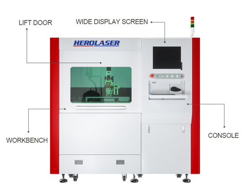 Herolaser 1500W High Precision Laser Cutting Machine For Glasses SS Metal