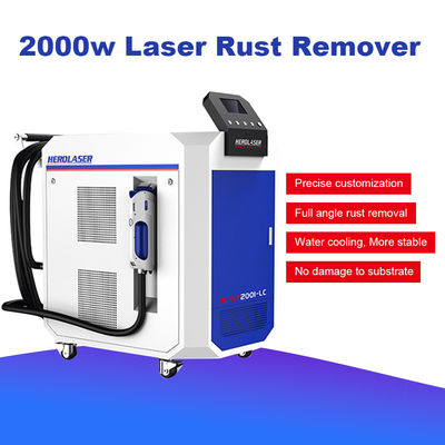 Purple Horn 2000w Handheld Continuous Laser Rust Removal Machine For Metal Paint Oil