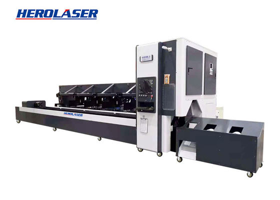 3000W Purple Horn CNC Laser Cutting Machine For Acrylic Metal Tubes / Pipes
